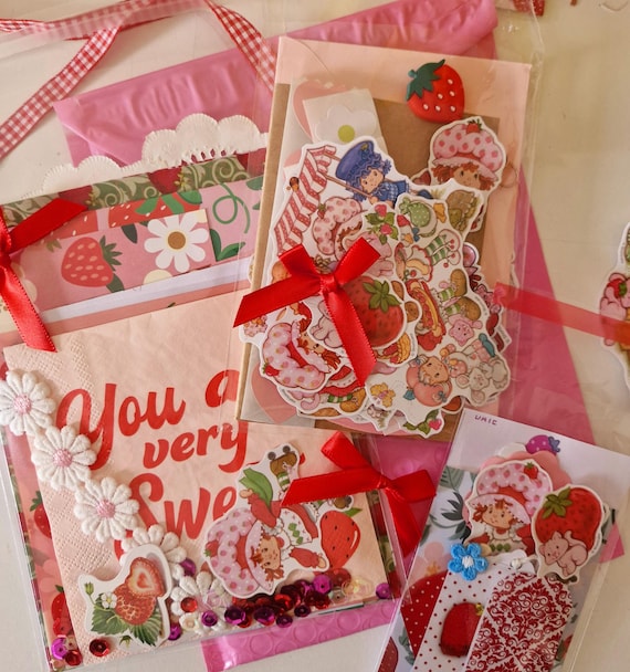 Strawberry Shortcake Stickers Papers Cards Scrapbooking and journalling supplies