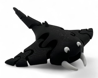 Articulating Manta Ray Fidget Toy: 3D Printed Flexi Ray