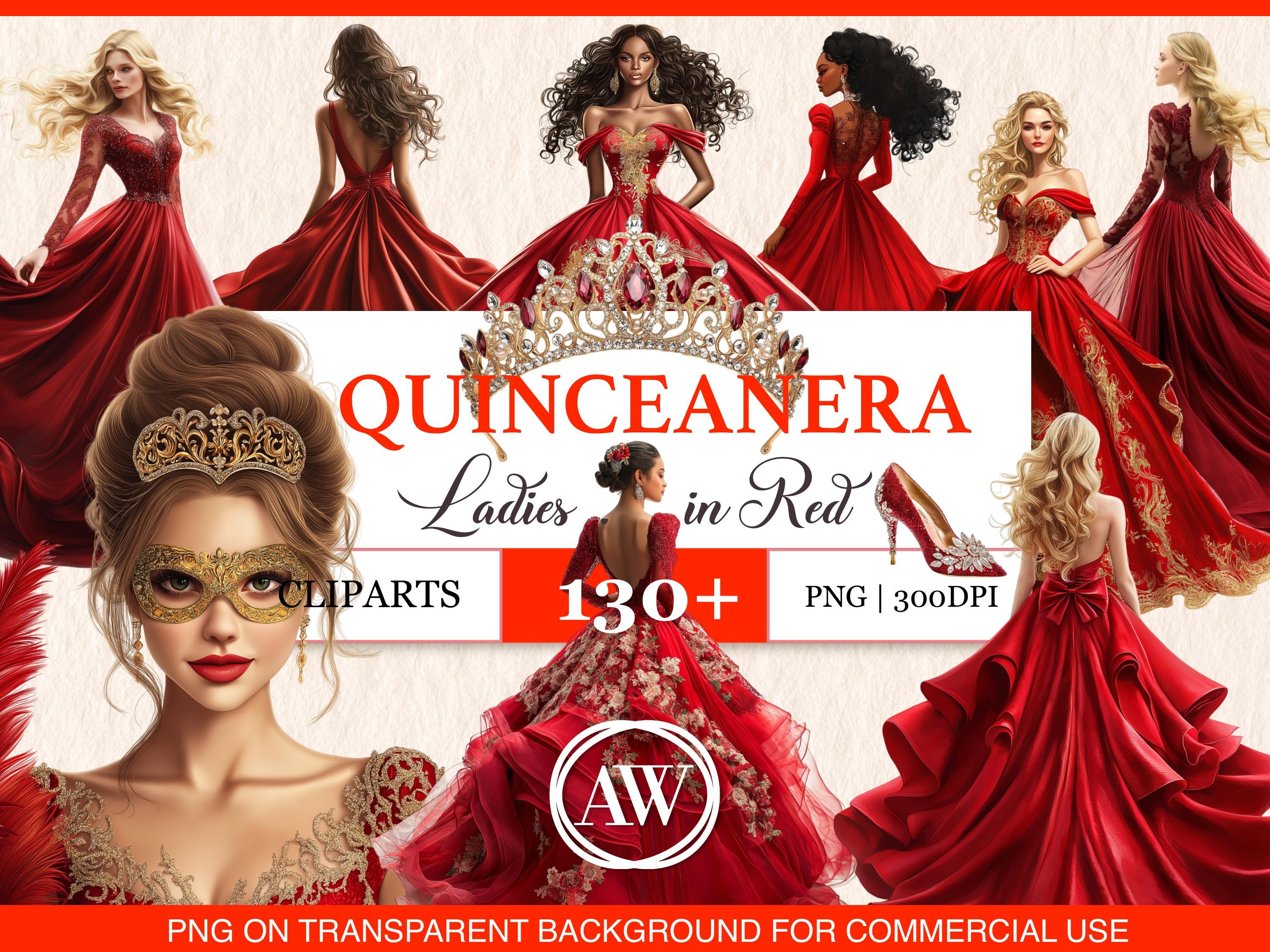 Quinceanera Dress Red and Gold - Etsy Quinceanera Dress Red and Gold - Etsy