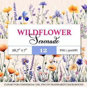 Aquarel bloem clipart | PNG-afbeeldingen voor scrapbooking, bruiloftsclips en bloempatronen | Clipart-bloemen voor creatieve projecten