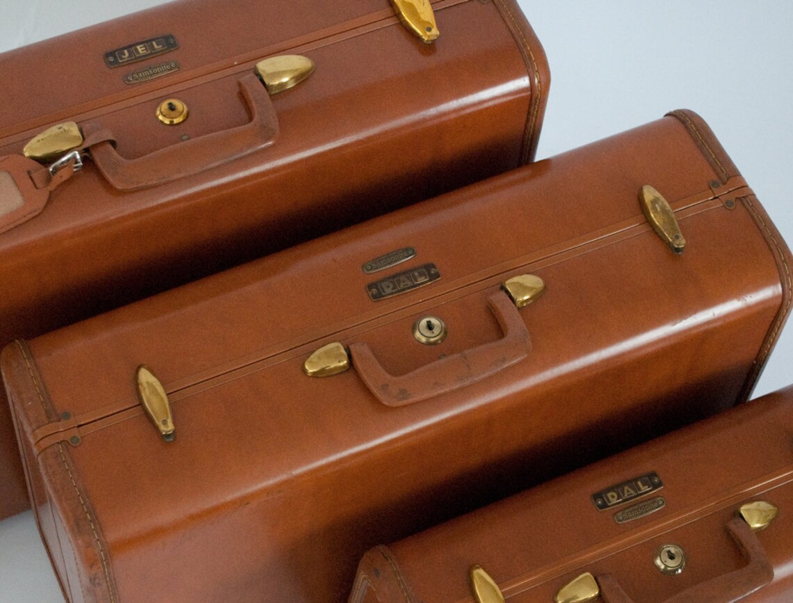 Vintage Samsonite Luggage Etsy