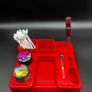 Medium All In One Dab Station - Pot Rack, Terp Pearl Trays & More!