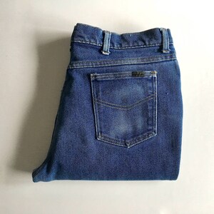 Vintage 70&#39;s Sears Jeans, Straight Leg, Dark Wash, Denim (W36)