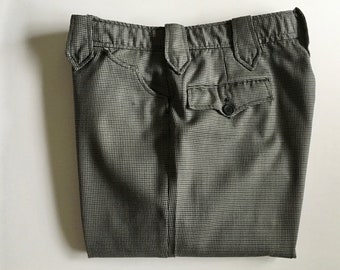 Vintage Men/'s 70/'s Niver Western Wear Houndstooth Pants W33 Straight Leg
