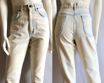 Vintage 80's Chic Jeans Acid Wash High Waisted Denim (M)