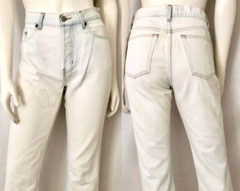 Vintage 90's Gap Jeans, Mid Waisted, Boot Cut, White, Denim (M)