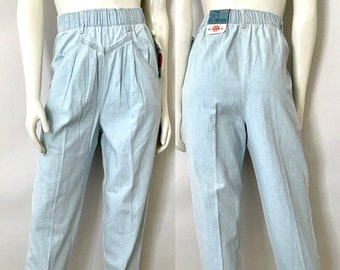 Deadstock vintage anni '80/'90, Gitano Jeans, gamba affusolata, denim (taglia 8)