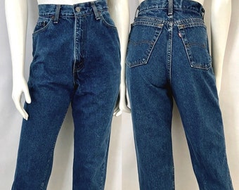 Vintage 80's Levi's 505 Jeans USA, High Waisted, Straight Leg (Size 8)