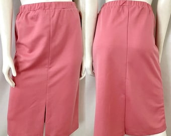 Vintage 70's Deadstock, Mauve Pink, A Line, Skirt by Perry's (Size 10)