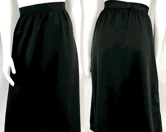 Vintage 80's Jack Winter, Black, A Line Skirt (Size 10)