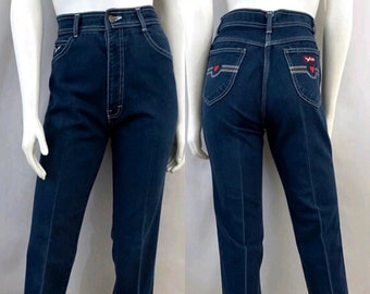 Vintage 80's Anthony's, High Waisted Jeans, Straight Leg, Denim (M)