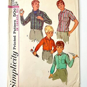 60's Simplicity 6237, Button Down Shirt (M)