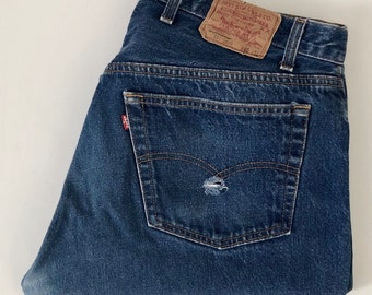 Vintage 90's Levi's 501 Jeans USA, Button Fly, Denim (W29