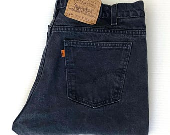 90's Levi's 505 Jeans USA, Straight Leg, Orange Tab, Long (W36) - Etsy
