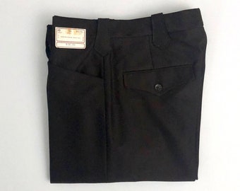 Vintage 80's Deadstock Dark Brown Western Pants (W30)