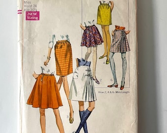 60’s Partially Uncut, Simplicity 7595, Skirts (XS)