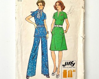 70's Uncut Simplicity 6273, Dress, Top, Pants (S/M)