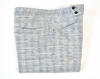 Vintage 70's Haggar, White, Blue, Checkered Pants (W31/32)