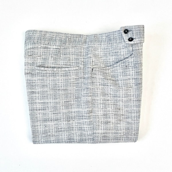 Blue and White Checkered Pants Etsy