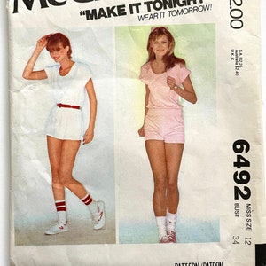 70&#39;s Mostly Uncut, McCall&#39;s 6492, Dress, Top, Shorts, Panties (S)