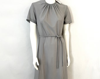 70's Deadstock, Gray Dress by Princess (Size 10)