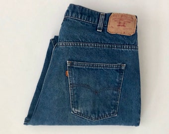 80s Vintage Levi's 805 Orange Tab Denim Jeans / Levi Strauss 805 Mid ...
