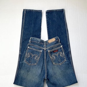Vintage 80&#39;s Gitano Jeans, High Waisted, Straight Leg, Denim (Size 0)