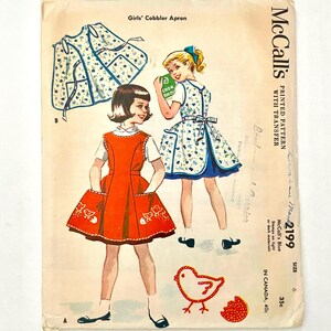 50&#39;s McCall&#39;s 2199, Cobbler Apron (S)