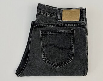 Vintage Men's 90's Lee Jeans Dark Wash Straight Leg | Etsy
