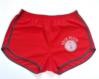 Short Vintage Homme Années 80/90 - S.A.R. - Rouge - Taille L (environ 8)