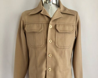 Vintage Men's 70's Levi's, Panatela, Leisure Jacket, Tan (M)