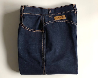 Vintage Women's 80's Unworn, Gitano Jeans, High Waisted, Dark Wash, Denim (S)
