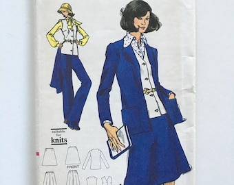 70's Uncut Vogue 8533, Jacket, Vest, Skirt, Pants (S)