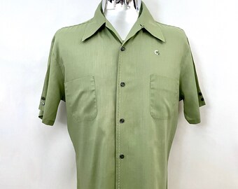 Vintage 60's Mr California, Green, Button Down, Shirt (L)