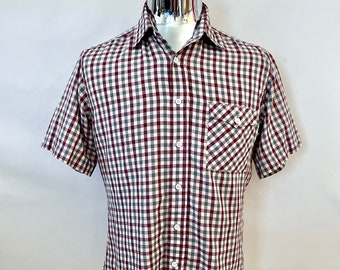 Vintage 90's Levi's, Checkered, Shirt, Short Sleeve, Button Down (M)
