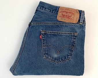 Y2K Levi's 501XX, Jeans, Blue, Red Tab, Long, Denim (W34) - Etsy