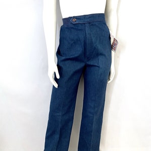 Vintage 70&#39;s Deadstock, Wide, Straight Leg Jeans (Size 4)