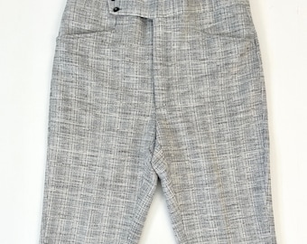 Vintage 1970s Polyester Pants Wild Pattern Made by Thomson Waist
