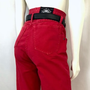 Vintage 90&#39;s l.e.i. Red, Jeans, High Waisted, Denim (Size 4)