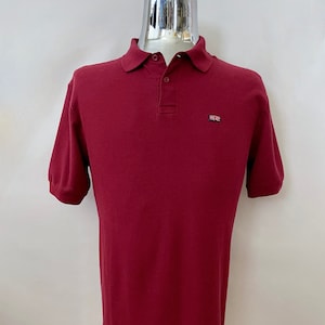 Vintage 80&#39;s Brittania, Burgundy, Short Sleeve, Polo (L)