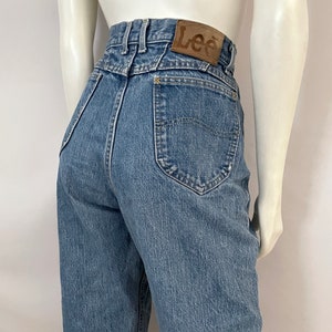 Vintage 80er Jahre Lee Jeans USA, High Waisted, Tapered Leg, Denim (L)