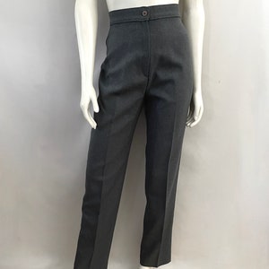 Vintage 80&#39;s Gray, High Waisted, Tapered Leg, Pants by Mervyn&#39;s (Size 6)