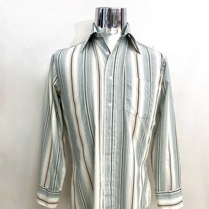 Amazon.com: Striped Shirt for Men Vintage Button Up Long