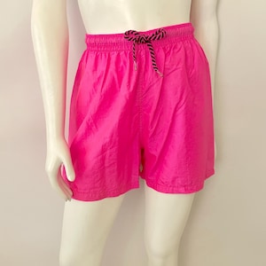 80&#39;s Hot Pink, Nylon Shorts by Zapp (M)