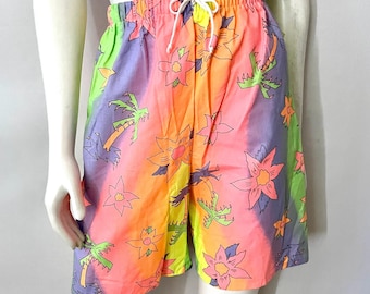 ボトムス vintage Flower bubble shortall Flower_Pop_Cross-