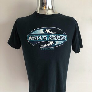 Vintage 90&#39;s North Shore T Shirt, Black, Short Sleeve (S)