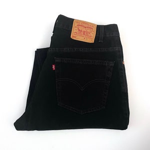 90s Levi's 560 black wide jeans USA製 W36 Vintage 90's Levi's 560