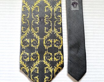 90年代のジャンニ・ヴェルサーチ、シルク、イタリア製ネクタイ