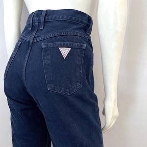 80&#39;s Navy Blue, Guess Jeans USA, High Waisted, Denim (Size 6)