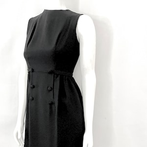 Vintage 60&#39;s Mod, Black, Sleeveless, Dress (Size 0)